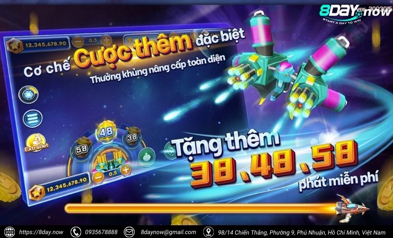 Bắn Cá Vũ Trụ 8Day - Săn cá không gian, nhận ngàn quà khủng 6 Cac buoc tham gia choi game Ban Ca Vu Tru 8Day - Buoc 3