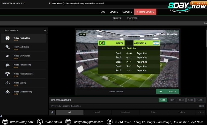 BBIN Sports 8Day - Cổng cược thể thao đẳng cấp quốc tế 5 Giao dien cong cuoc BBIN The Thao 8Day - Hinh 4