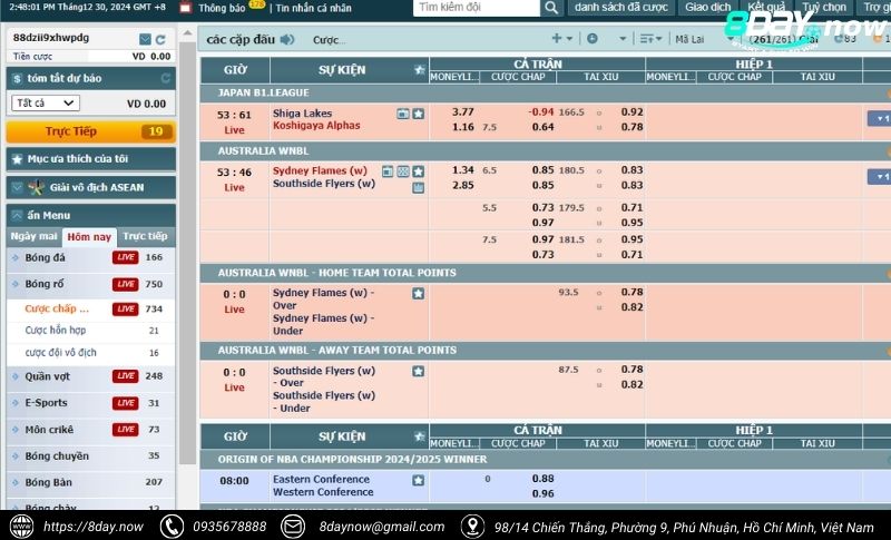 CMD Sports 8Day - Nơi hội tụ những kèo cược thể thao hấp dẫn 4 Giao dien cong cuoc CMD The Thao 8Day - Hinh 3