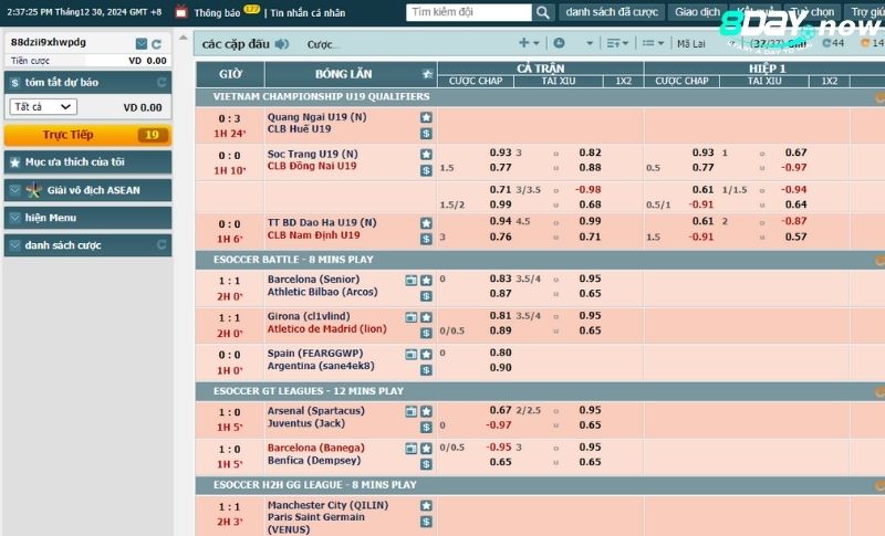CMD Sports 8Day - Nơi hội tụ những kèo cược thể thao hấp dẫn 7 Cac buoc tham gia dat cuoc tai CMD The Thao 8Day - Buoc 3