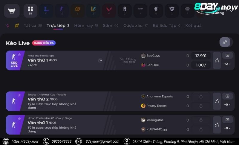 IM Esports 8Day - cổng cược thể thao điện tử siêu đỉnh cao 2 Giao dien cong cuoc the thao dien tu IM Esports 8Day - Hinh 1