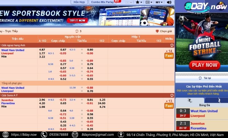 SBOBET Sports 8Day - Sảnh cược thể thao uy tín hàng đầu 7 Cac buoc tham gia ca cuoc tai SBOBET The Thao 8Day - Buoc 3