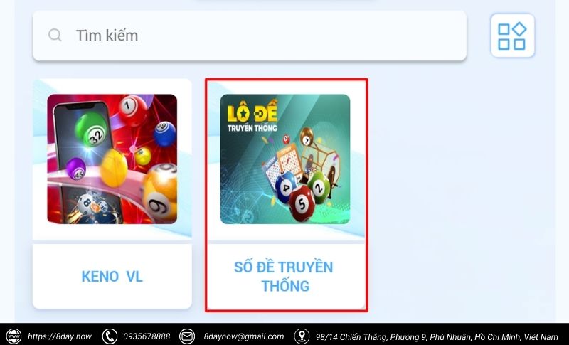 Số Đề Truyền Thống 8Day – Xổ số 3 miền, thưởng cực cao 7 Cac buoc tham gia choi game So De Truyen Thong 8Day - Buoc 3