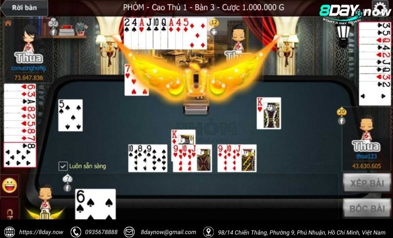 Tá Lả Phỏm 8Day - Game bài Việt, giải trí đỉnh cao 3 Giao dien game Ta La Phom 8Day - Hinh 2