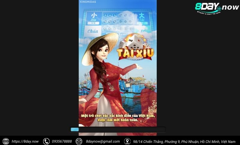Tài Xỉu 8Day - Kết quả nhanh, thưởng cực khủng 2 Giao dien game Tai Xiu 8Day - Hinh 1